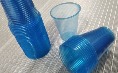 5x100 כוסות חד פעמי צבע כחול